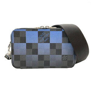 Louis Vuitton Alpha Wearable Wallet Graphite Black Giant Blue Gray Tones